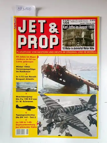 Birkholz, Heinz (Hrsg.): Jet & Prop : Heft 1/04 : Januar / Februar 2004 : Karl Jatho im August 1903 : 18 Meter in dreiviertel Meter Höhe 
 (Flugzeuge von gestern und heute im Original und im Modell). 
