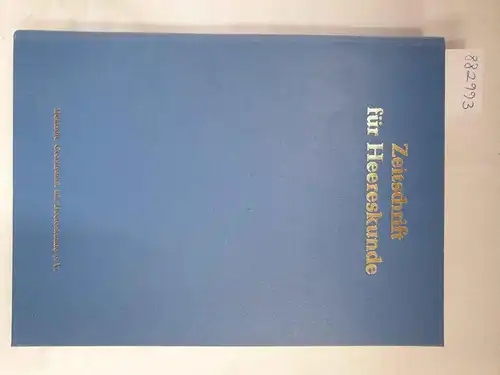 Deutsche Gesellschaft für Heereskunde e.V. (Hrsg.): Zeitschrift für Heereskunde : 1979/80 : Nr. 281-292 : in einem Band 
 (Wissenschaftliches Organ für die Kulturgeschichte der Streitkräfte, ihre Bekleidung, Bewaffnung und Ausrüstung). 