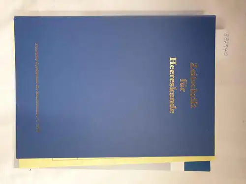 Deutsche Gesellschaft für Heereskunde e.V. (Hrsg.): Zeitschrift für Heereskunde : 2009/2010 : Nr. 431-438: 8 Hefte in Leinenmappe 
 (Wissenschaftliches Organ für die Kulturgeschichte der Streitkräfte, ihre Bekleidung, Bewaffnung und Ausrüstung). 