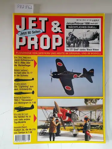 Birkholz, Heinz (Hrsg.): Jet & Prop : Heft 6/97 : Januar / Februar 1998 : Nächstes Duell: He 177 "Greif" contra "Black Widow" 
 (Flugzeuge von gestern und heute im Original und Modell). 