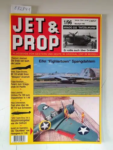 Birkholz, Heinz (Hrsg.): Jet & Prop : Heft 1/96 : März / April 1996 : Arado 232 "Tatzelwurm" : Er rollte auch über Gräben 
 (Flugzeuge von gestern und heute im Original und Modell). 
