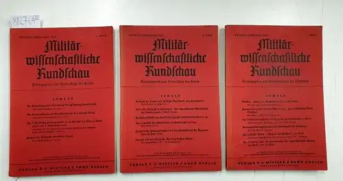 Generalstab des Heeres (Hrsg.): Militärwissensschaftliche Rundschau: Kriegsjahrgang 1942. : Heft 1, 2 und 4 in 3 Heften. 