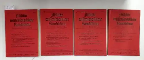 Generalstab des Heeres (Hrsg.): Militärwissensschaftliche Rundschau: Kriegsjahrgang 1940. : Heft 1 bis 4 in 4 Heften - so vollständig. 