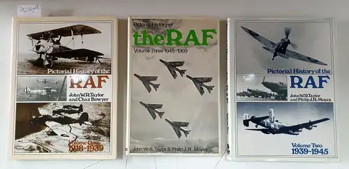 Taylor, John W. R. und Chaz Bowyer: Pictorial History of  the RAF Volume I-III
 I: 1918-1939, II: 1939-1945, III : 1945-1989. 