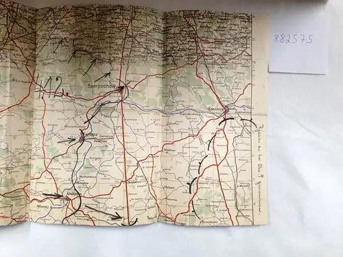 Generalstab des Heeres - Abteilung für Kriegskarten und Vermessungswesen: Karte: Kaluga - Moskau : Befestigungseindruck 8.10.1941 
 Zusammebndruck 1:300000. 