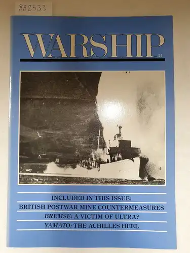 Gardiner, Robert: Warship No. 41 
 British Postwar Mine Countermeasures, Bremse: A Victim of Ultra, Yamato: The Achilles Heel. 
