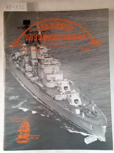 Fisher, Edward C: Warship International No.4, 1976. 