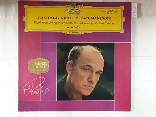 Deutsche Grammophon 138 076 SLPM : EX / EX, Klavierkonzert Nr. 2 c-moll : Svjatoslav Richter : Nationale Philharmonie Warschau : Stanislaw Wislocki