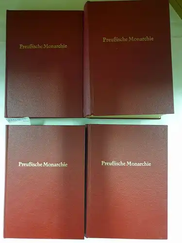 Mirabeau, Honoré-Gabriel de Riquetti de: Von der Preußischen Monarchie unter Friedrich dem Großen : Band I-IV : 4 Bände : Reprint 
 (Neudruck der Ausgabe Braunschweig und Leipzig 1793) : 1.-8. Buch : Komplett. 