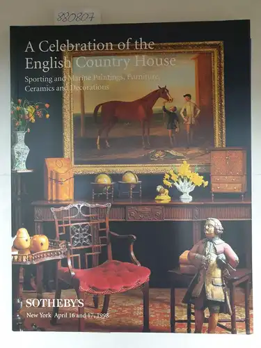 Sotheby's: A Celebration of the English Country House: Sporting and Marine Paintings, Furniture, Ceramics and Decorations, new York  April 16 and 17, 1998
 Ausstellungskatalog. 