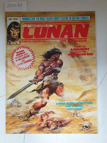 Marvel Comics ltd. UK: Savage Sword of Conan The Barbarian, No. 45, July 1981
 Marvel monthly. 