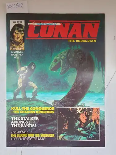 Marvel Comics ltd. UK: Savage Sword of Conan The Barbarian, No. 61, Nov. 1982. 