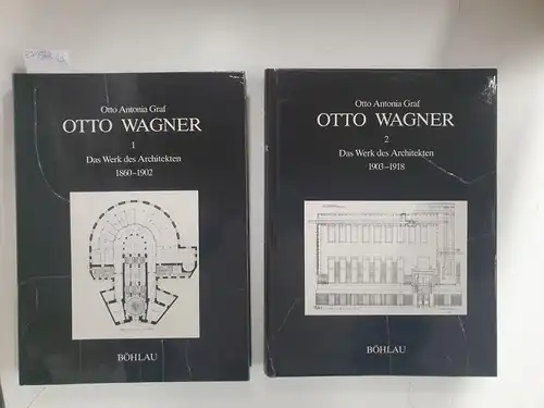 Graf, Otto Antonia: Otto Wagner : Das Werk des Architekten : Band 1 und 2 : 2 Bände : Komplett 
 Band 1: 1860-1902 : Band 2: 1903-1918. 