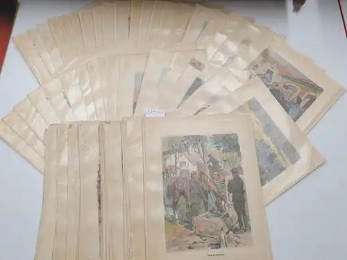 Konvolut aus 111 Illustrationen von Maurice Toussaint : aus Les Uniformes de l'armee francaise