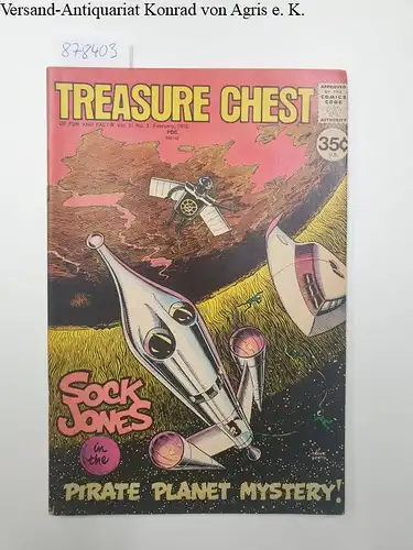Comic Book: Treasure Chest of Fun and Fact, February 1972, Vol. 27 No.3. 