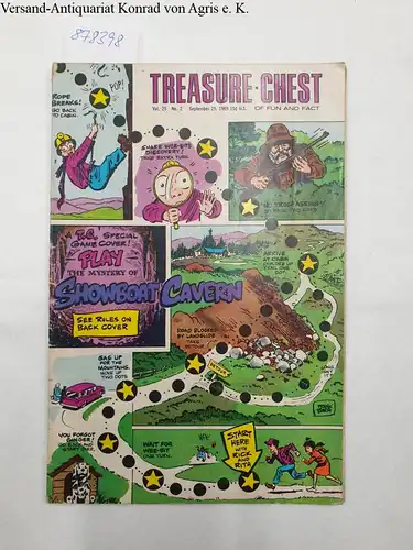 Comic Book: Treasure Chest of Fun and Fact, September 25, 1969, Vol. 25 No.2. 