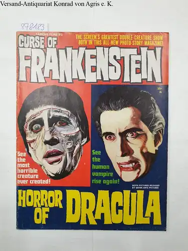 Warren Publishing co. (Hrsg.): Curse of Frankenstein / Horror of Dracula (= Famous Films No.2)
 Front Cover Art by Rus Jones. 
