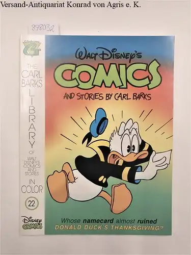 Barks, Carl: Walt Disney's Comics and Stories by Carl Barks. Heft 22. The Carl Barks Library of Walt Disneys Comics and Stories in Color
 Whose namecard almost Donald Duck´s Thanksgiving ?. 