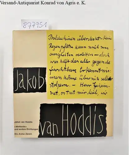 Hoddis, Jakob von: Weltende und andere Dichtungen. 