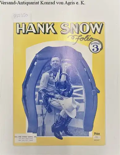 Hank Snow, Folio number 3