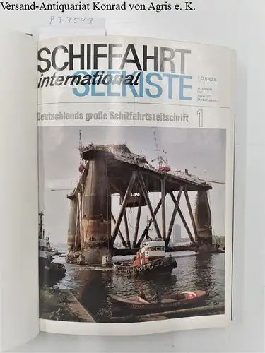 Koehlers Verlagsgesellschaft: Schiffahrt International. 24.Jg. Nr.1-12 (komplett in Leineneinband). 