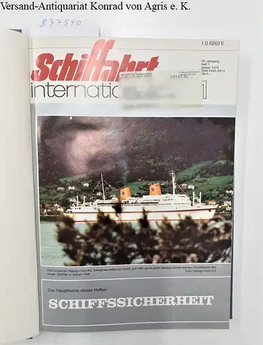 Koehlers Verlagsgesellschaft: Schiffahrt International. 30.Jg. Nr.1-12 (komplett in Leineneinband). 