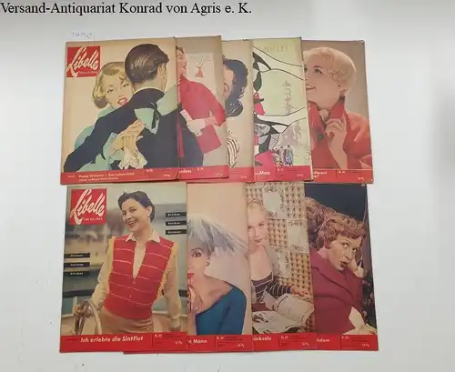 Zeitschriftenverlag und Import-Agentur GmbH: Libelle : Für die Frau : Konvolut 9 Hefte : 5. Jahrgang (1954) Nr. 38 - Nr. 46. 