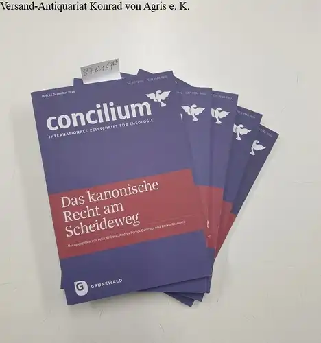 Direktionskomitee: Concilium. Internationale Zeitschrift für Theologie, 52. Jahrgang, 2016, Komplett!. 