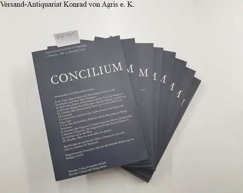 Direktionskomitee: Concilium. Internationale Zeitschrift für Theologie, 5. Jahrgang, 1969, Komplett!. 