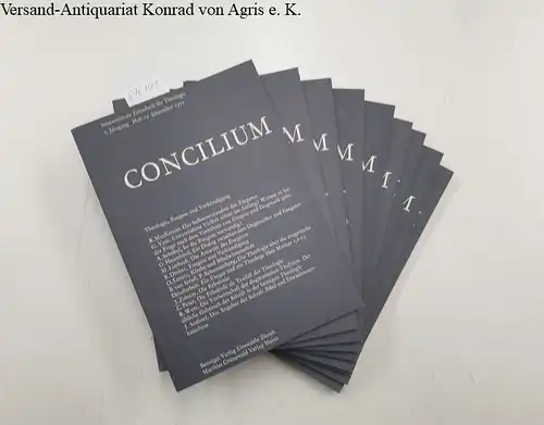 Direktionskomitee: Concilium. Internationale Zeitschrift für Theologie, 7. Jahrgang, 1971, Komplett!. 