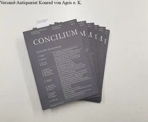 Direktionskomitee: Concilium. Internationale Zeitschrift für Theologie, 22. Jahrgang, 1986, Komplett!. 