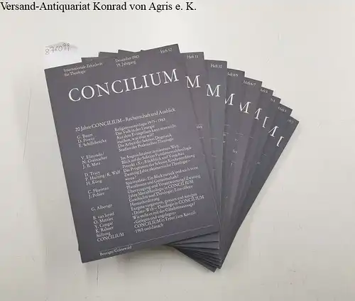 Direktionskomitee: Concilium. Internationale Zeitschrift für Theologie, 19. Jahrgang, 1983, Komplett!. 