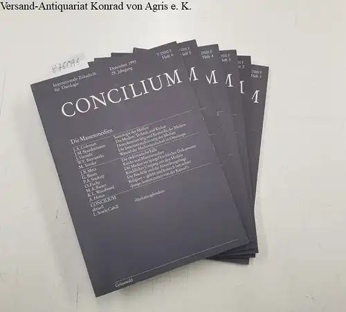 Direktionskomitee: Concilium. Internationale Zeitschrift für Theologie, 29. Jahrgang, 1993, Komplett!. 