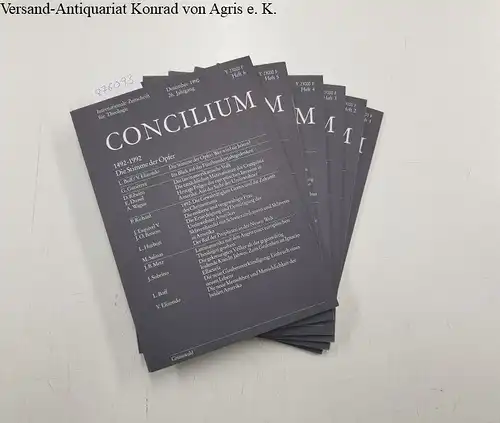 Direktionskomitee: Concilium. Internationale Zeitschrift für Theologie, 26. Jahrgang, 1990, Komplett!. 
