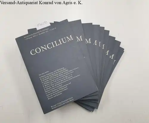 Direktionskomitee: Concilium. Internationale Zeitschrift für Theologie, 1. Jahrgang, 1965, Komplett!. 