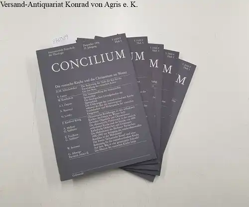 Direktionskomitee: Concilium. Internationale Zeitschrift für Theologie, 32. Jahrgang, 1996, Heft 1-3, 5,6. 