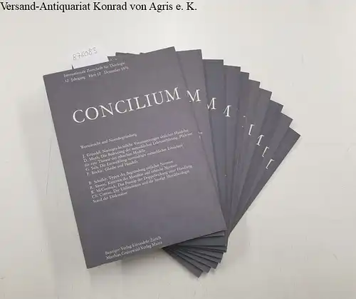 Direktionskomitee: Concilium. Internationale Zeitschrift für Theologie, 12. Jahrgang, 1976, Komplett!. 