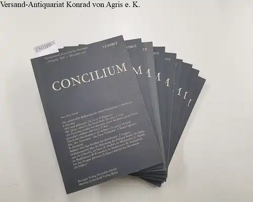 Direktionskomitee: Concilium. Internationale Zeitschrift für Theologie, 3. Jahrgang, 1967, Komplett!. 