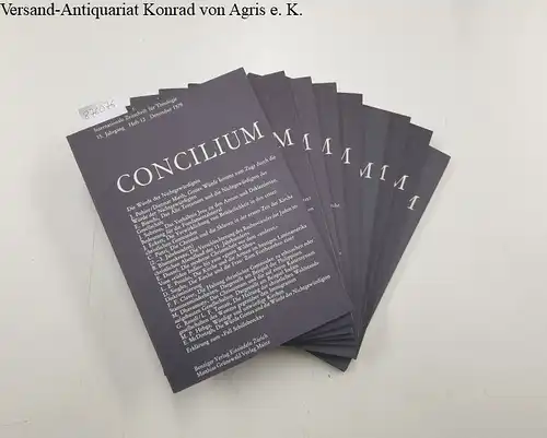 Direktionskomitee: Concilium. Internationale Zeitschrift für Theologie, 15. Jahrgang, 1979, Komplett!. 