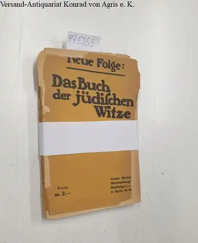 Nuél, M: Neue Folge: das Buch der Jüdischen Witze. 