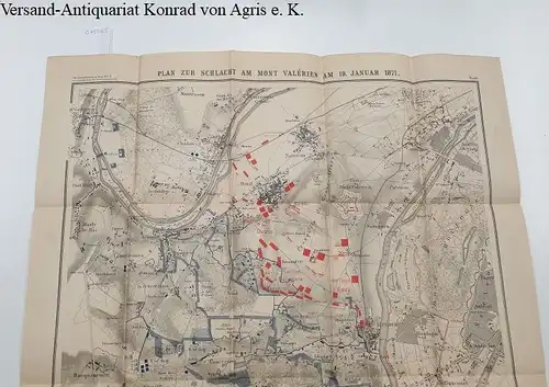 Lith. Institut v. Wilh. Greve, Berlin: Plan zur Schlacht am Mont Valérien am 19. Januar 1871: Plan 36: 1:20000: Der deutsch-französische Krieg 1870 - 71. 