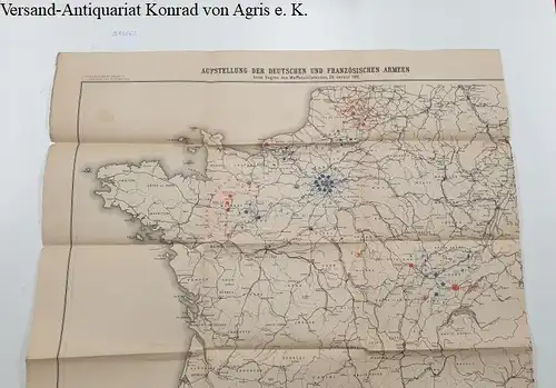 Lith. Institut v. Wilh. Greve, Berlin: Aufstellung der deutschen und französischen Armeen beim Beginn des Waffenstillstandes, 28. Januar 1871: Plan 39: 1:: Der deutsch-französische Krieg 1870 - 71. 