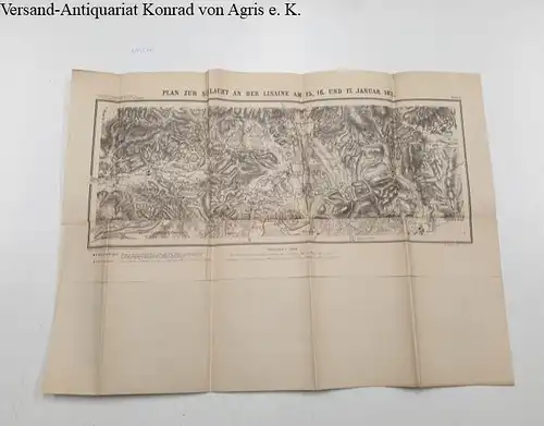 Lith. Institut v. Wilh. Greve, Berlin: Plan zur Schlacht an der Lisaine am 15., 16. und 17. Januar 1871: Plan 34: 1:50 000: Der deutsch-französische Krieg 1870 - 71. 