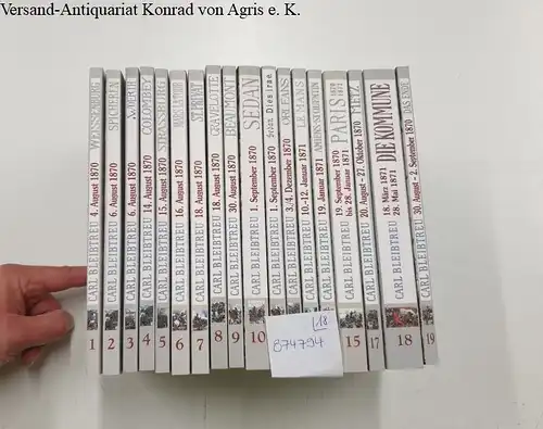 Bleibtreu, Carl: 19-bändige Gesammtausgabe von Carl Bleibtreu zum Deutsch-Französischen Krieg 1870/71: 15 Bände: Band 1 - 15. 