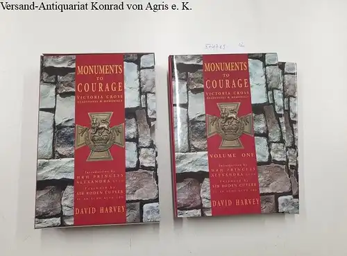Harvey, David: Monuments to Courage Victoria Cross Headstones and Memorials - 2 Bände im Schuber. 