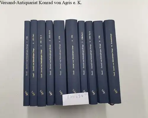 Gaudi, Friedrich Wilhelm Ernst von und Jürgen (Herausgeber) Ziechmann: Journal vom Siebenjährigen Kriege (Bd. 1-10 komplett). 
