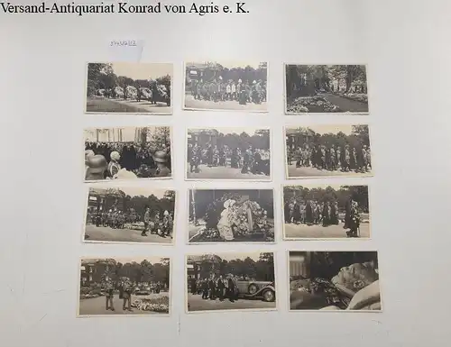 Wilhelm II: Beisetzung Kaiser Wilhelm II. : Konvolut : 12 Fotografien / Foto-Postkarten : Gestempelt: "Nicht zur Veröffentlichung". 