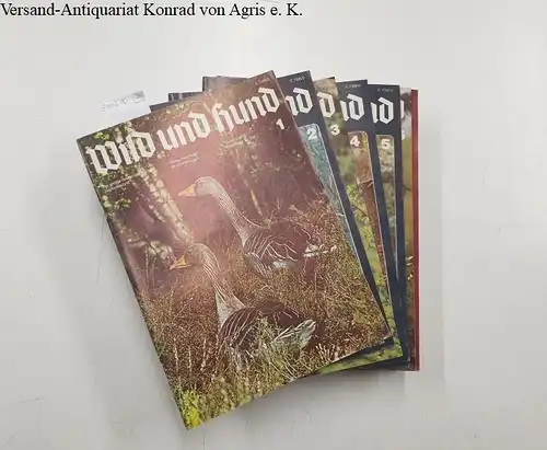 Verlag Paul Parey: Wild und Hund : 80. Jahrgang 1977 - 1978 : Heft 1-26 : Komplett. 