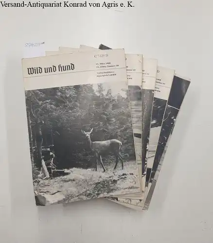 Paul Parey Zeitschriftenverlag: Wild und Hund  70. Jahrgang: Heft 1-26: 1967/1968. 