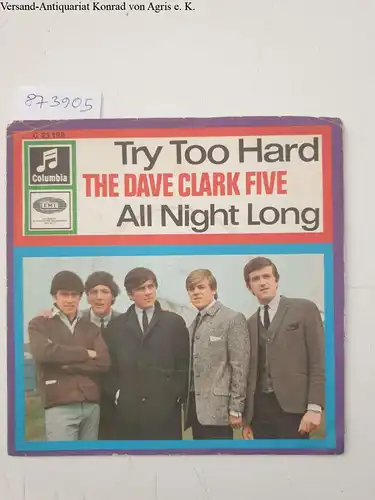 für Columbia C 23 198 : Cover in EX- Condition, Try Too Hard / All Night Long : 7-inch Cover